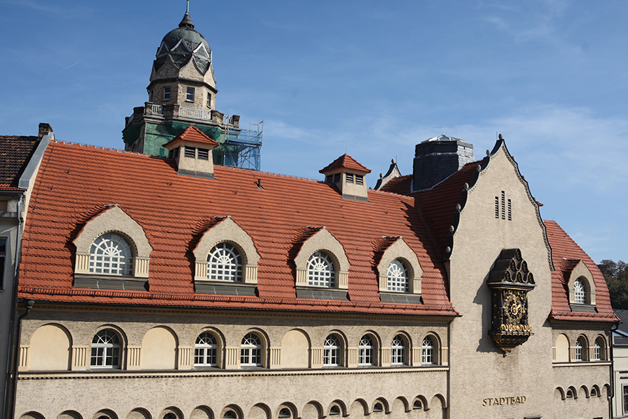 Dach Stadtbad Halle Saale