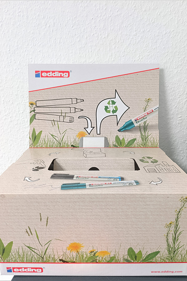 Recyclingbox für Marker.