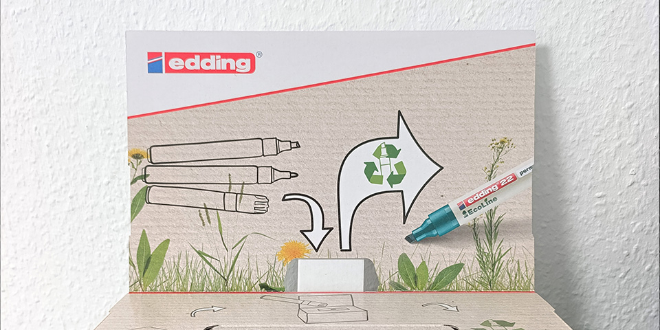 Recyclingbox für Marker.
