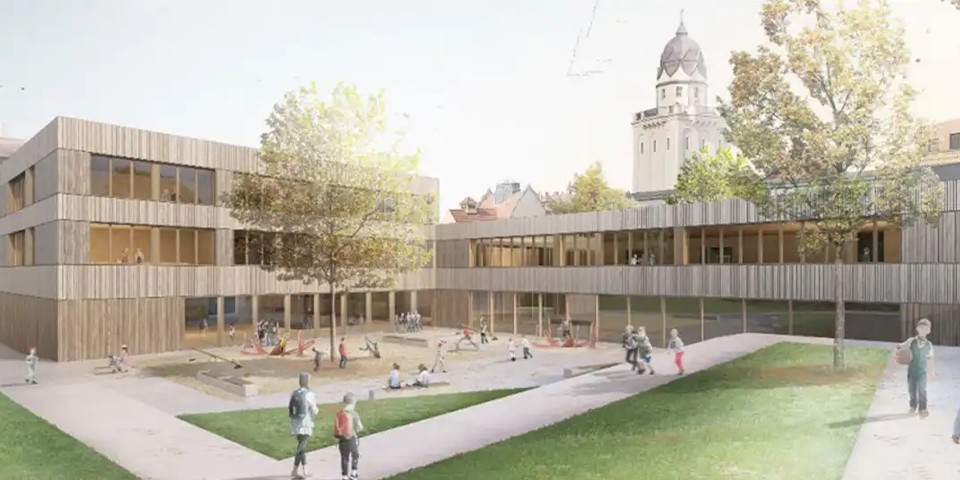 Projektskizze neue Grundschule Schimmelstrasse
