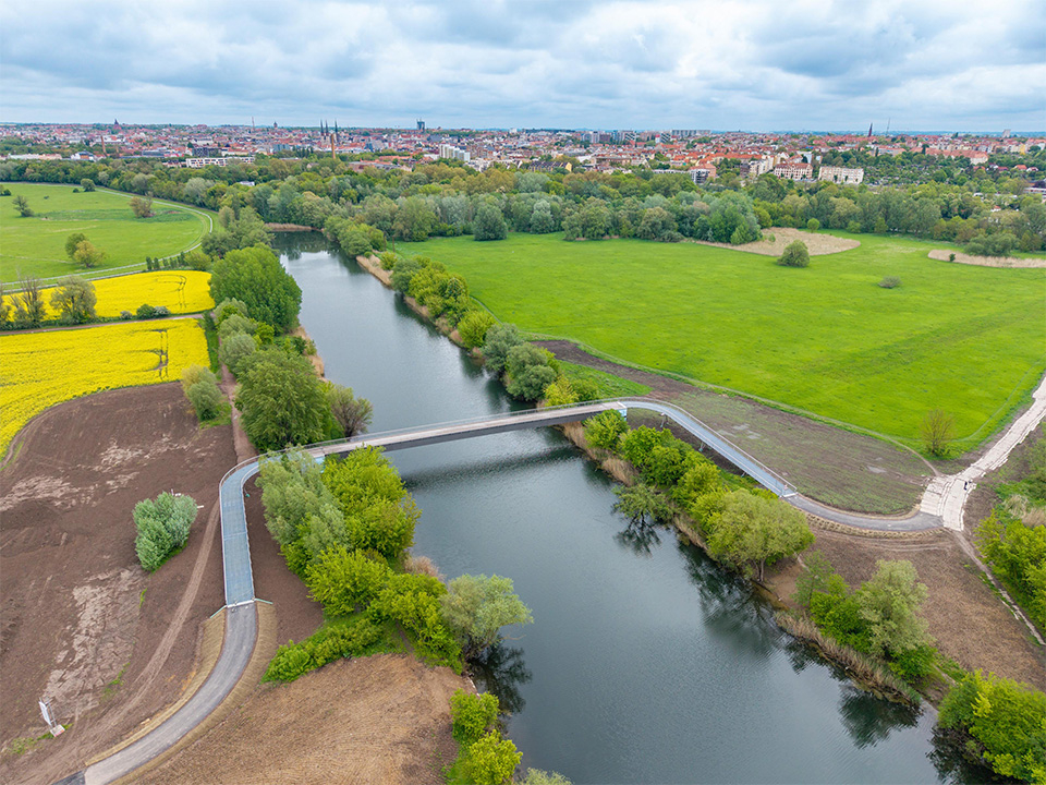 Fernwärmebrücke von oben